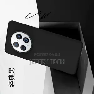 Case for HUAWEI Mate 50 Pro Black Silicone All Inclusive No6
