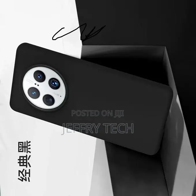 Case for HUAWEI Mate 50 Pro Black Silicone All Inclusive No6