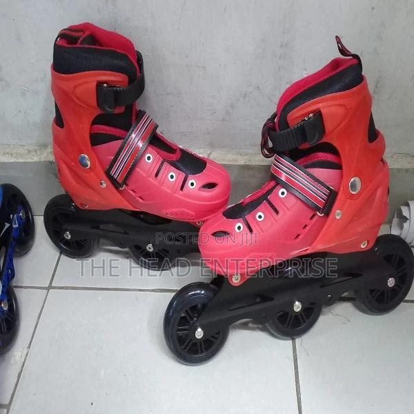 Brandnew Red Colored 3 Wheeled Skate Shoe