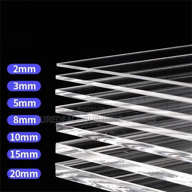 TRANSPARENT ACRYLIC Sheet-8ft by 4fet