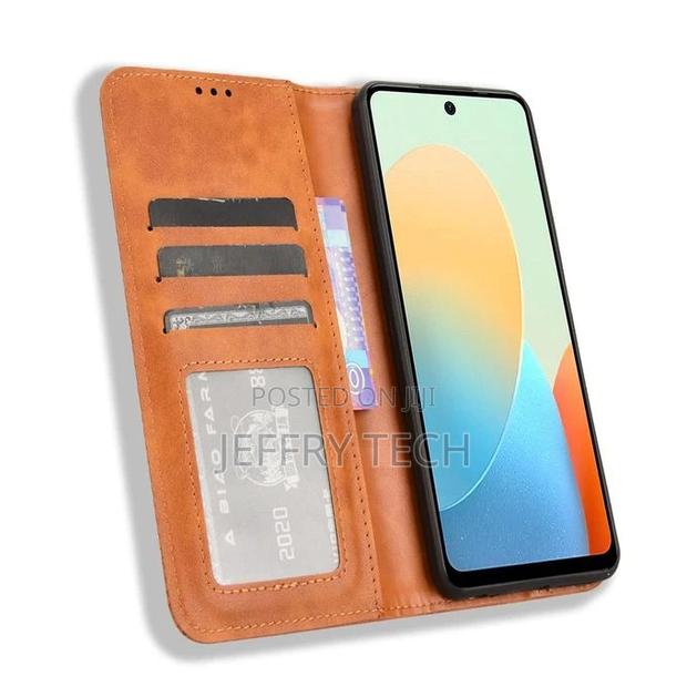 Tecno Pop 8 Wallet Case Best Stand Top Leather Case Flip Cov - thumbnail 2