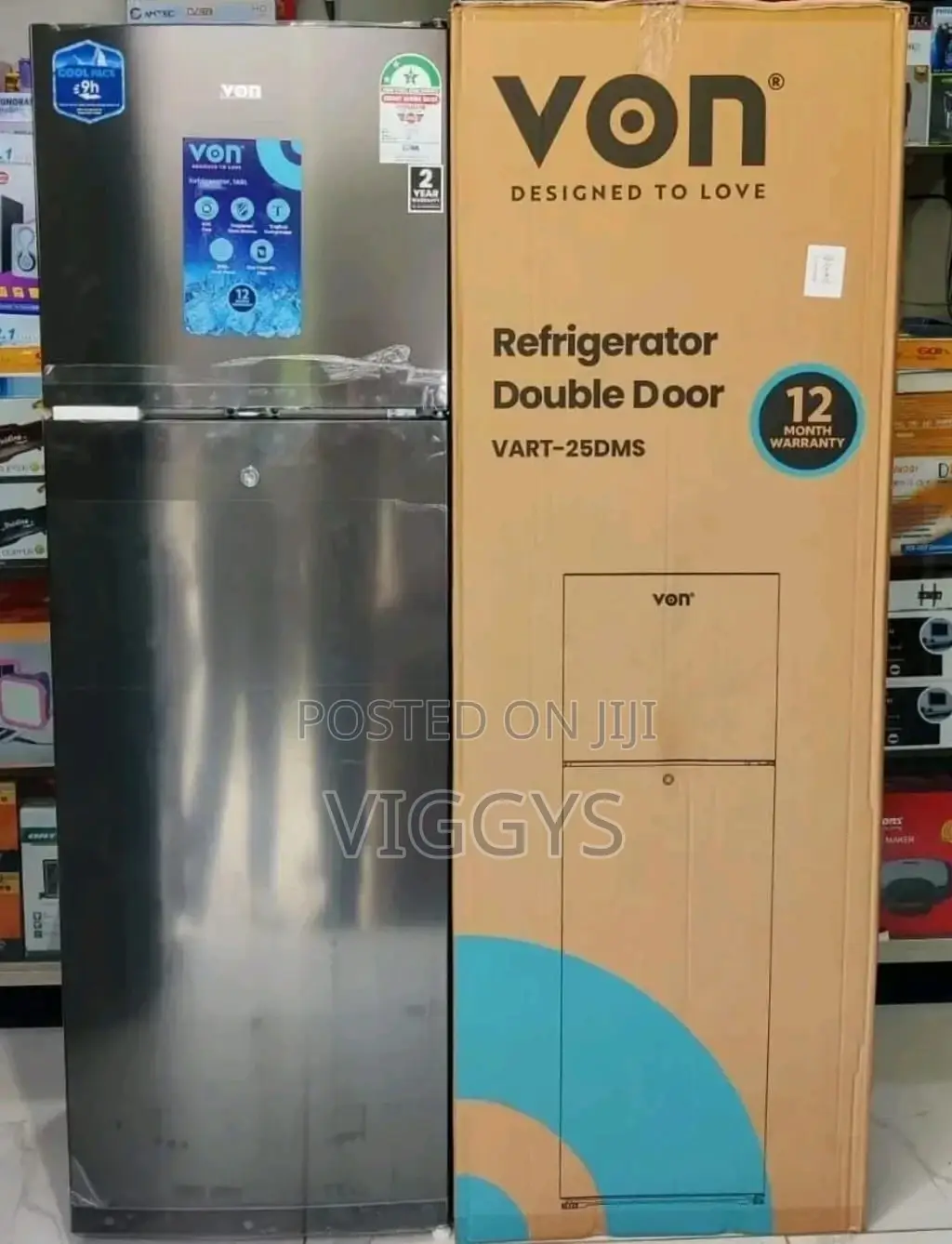 Amazing Von 168 Litre Double Door Fridge
