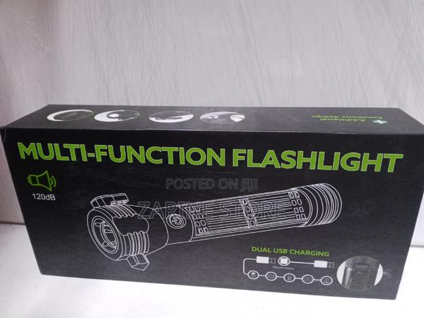 Multi Function Flashlight, Dual USB Charging, Escape Rescue - main view