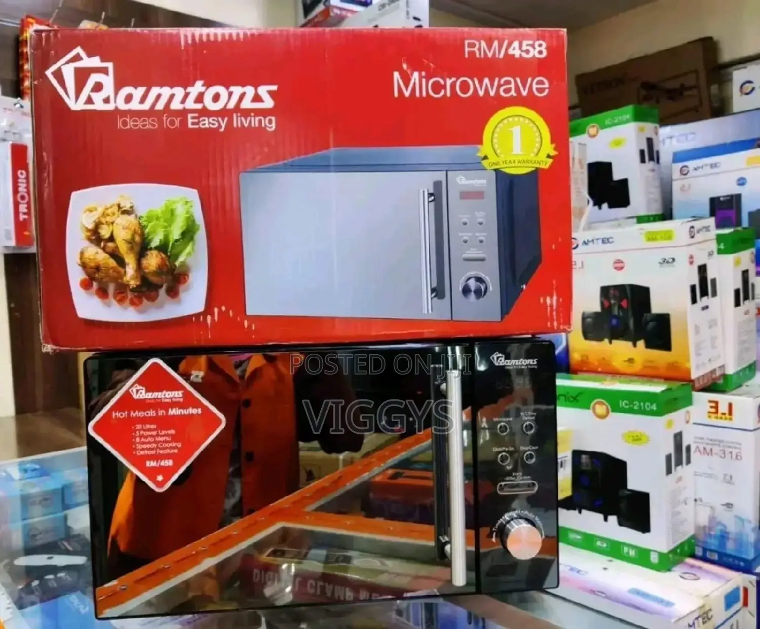 Classic Ramtons 20 Litres Microwave Rm 458