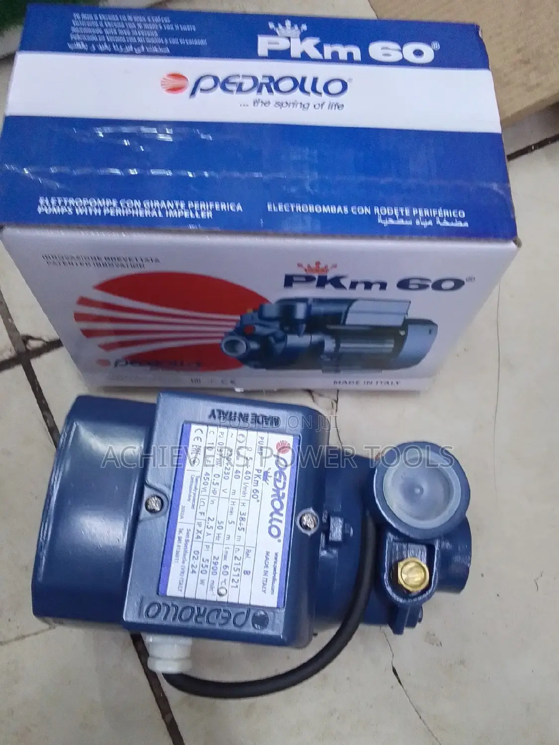 Pedrollo Booster Water Pump 0.5hp