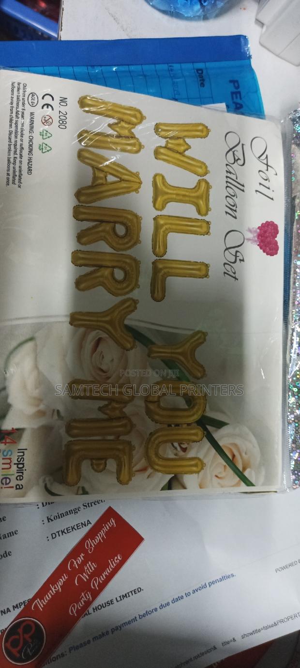 Marry Me Ballon Foil