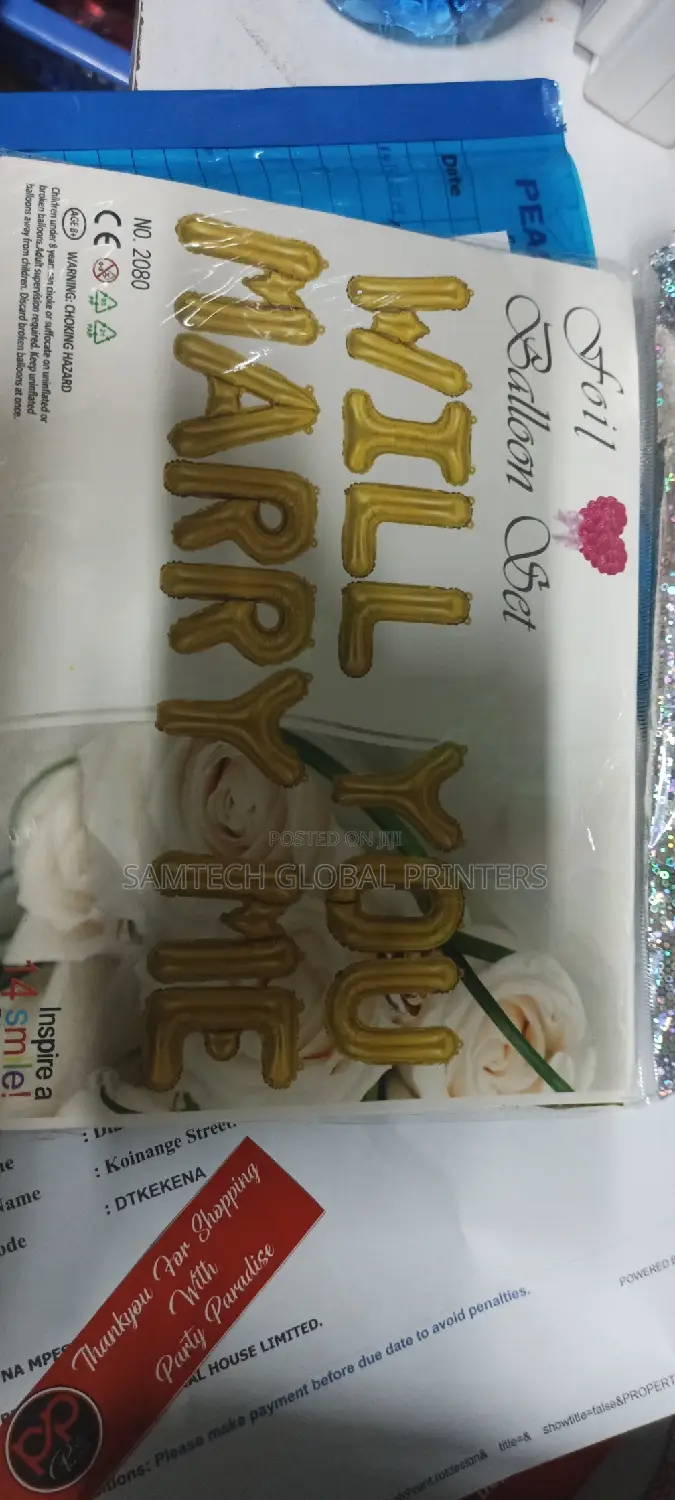 Marry Me Ballon Foil