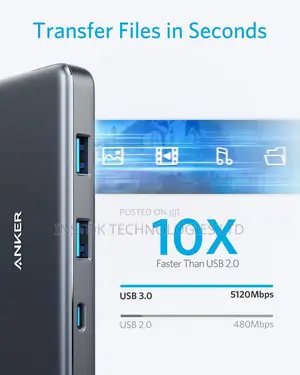 Anker USB C Hub, Powerexpand+ 7-in-1 USB C Hub Adapter
