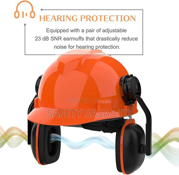 Industrial Chainsaw Helmet With Face Shield And Ear Muffs - thumbnail 3