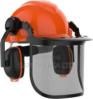 Industrial Chainsaw Helmet With Face Shield And Ear Muffs - thumbnail 2