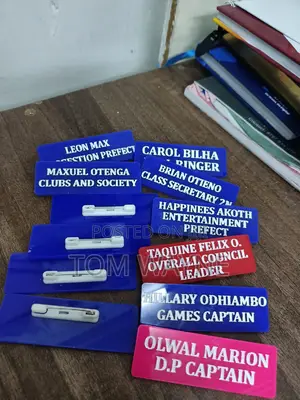 School Prefect Name Badges