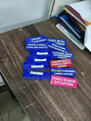 School Prefect Name Badges