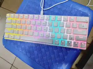63 Key White Mechanical Keyboard