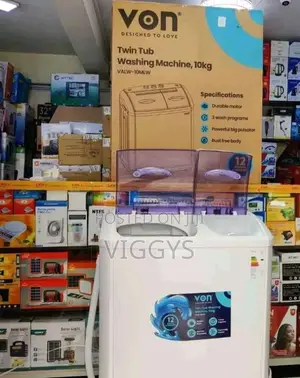 Quality 10kg Von Twin Tub Washing Machine