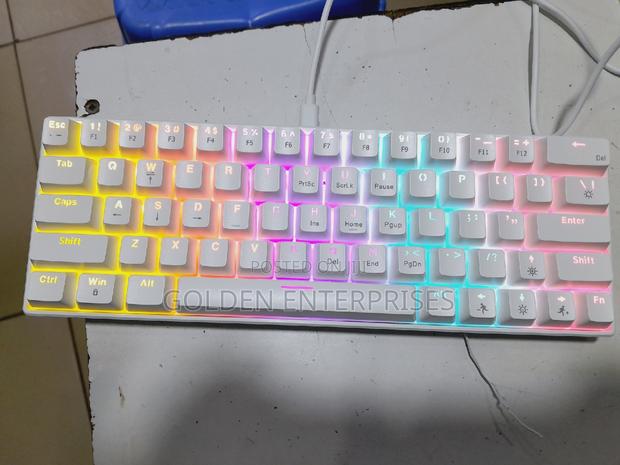 White RGB Lighting 63 Key Mechanical Keyboard