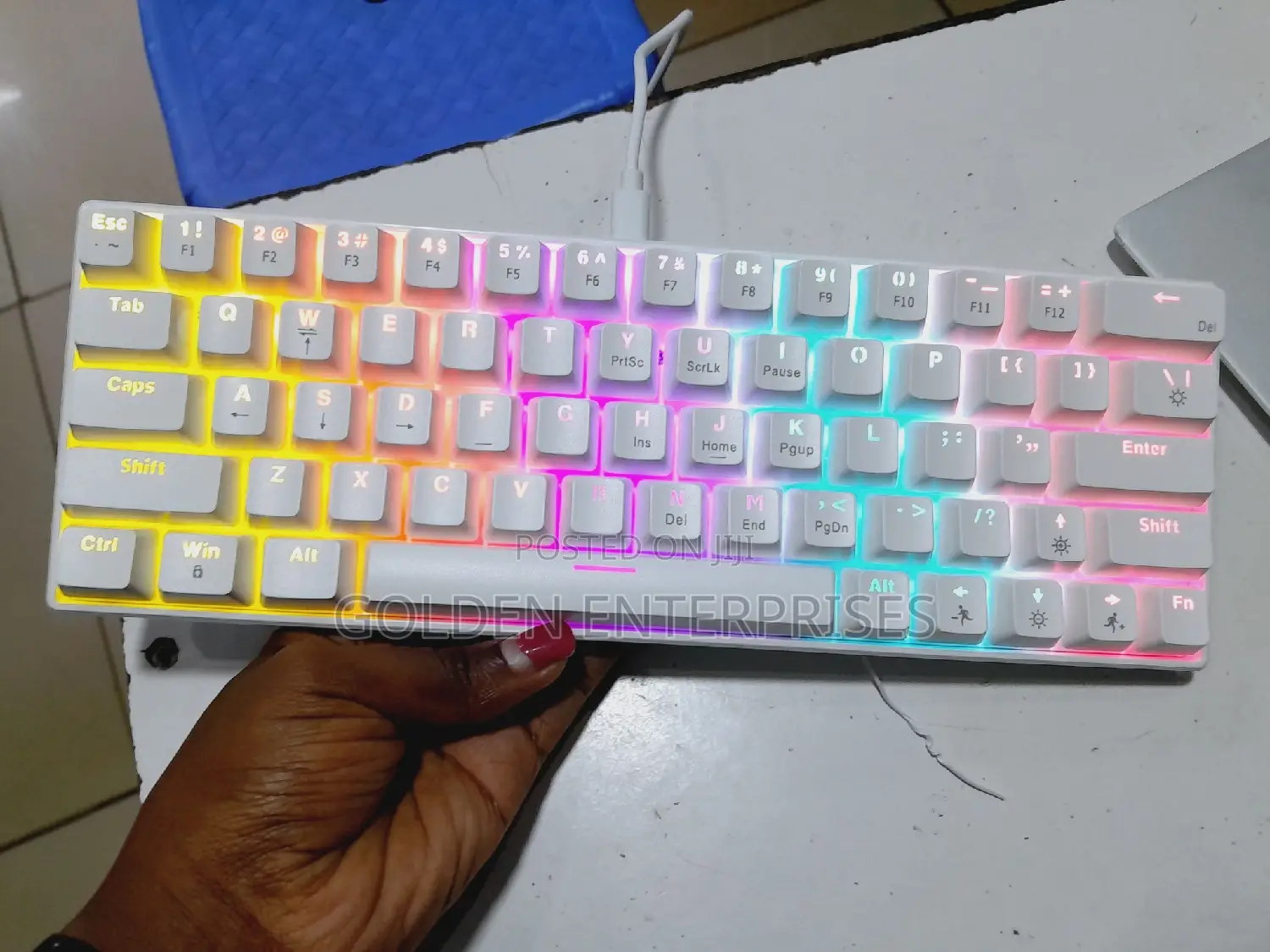 63 Key Mechanical Keyboard With RGB Back-Light