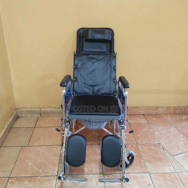 Reclining Wheelchair With Commode - main view
