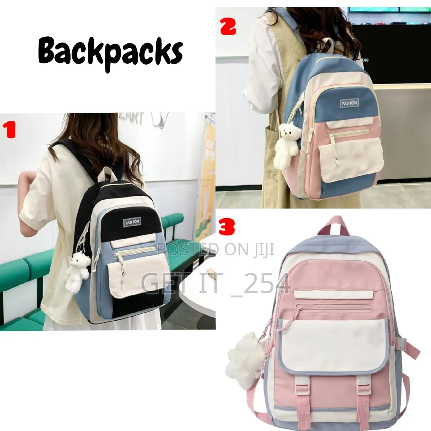 *Unisex Backpack*
 *Sizes:* 45*33*114(Doll Can Be Detach