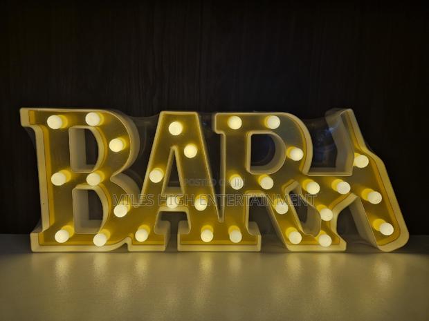 Bar Sign 3D LED Letter - main view