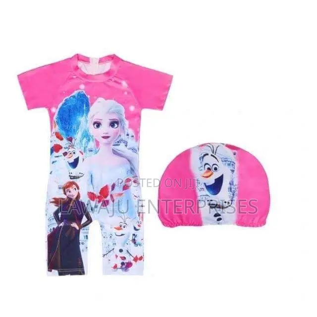 Frozen Ladies Swimming Costume With Cap 3XL