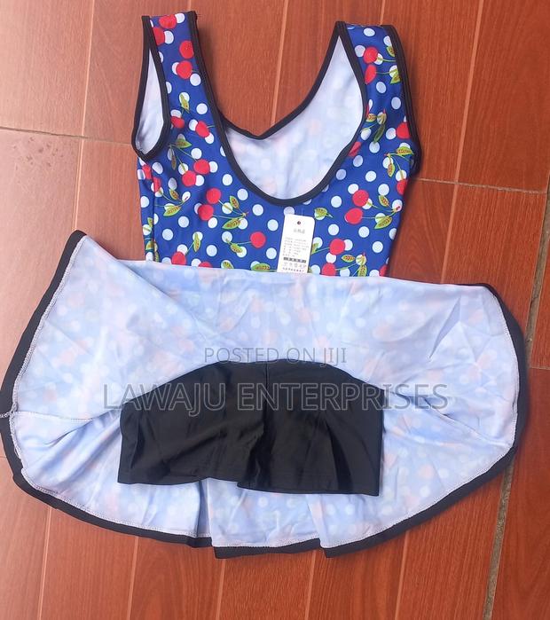 Blue XL Floral Swimming Suit