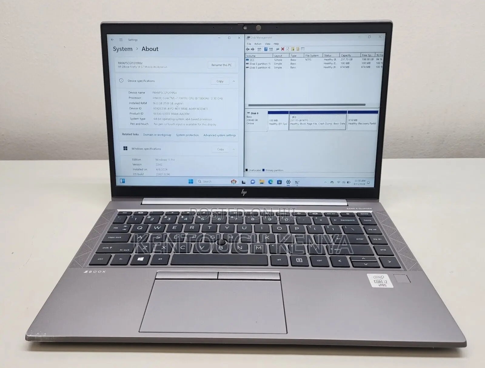 Laptop HP ZBook Firefly G8 16GB Intel Core I7 SSD 512GB