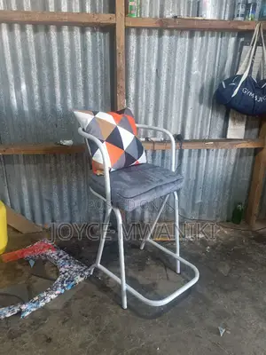 Counter Chair Grey, Powder Coated 