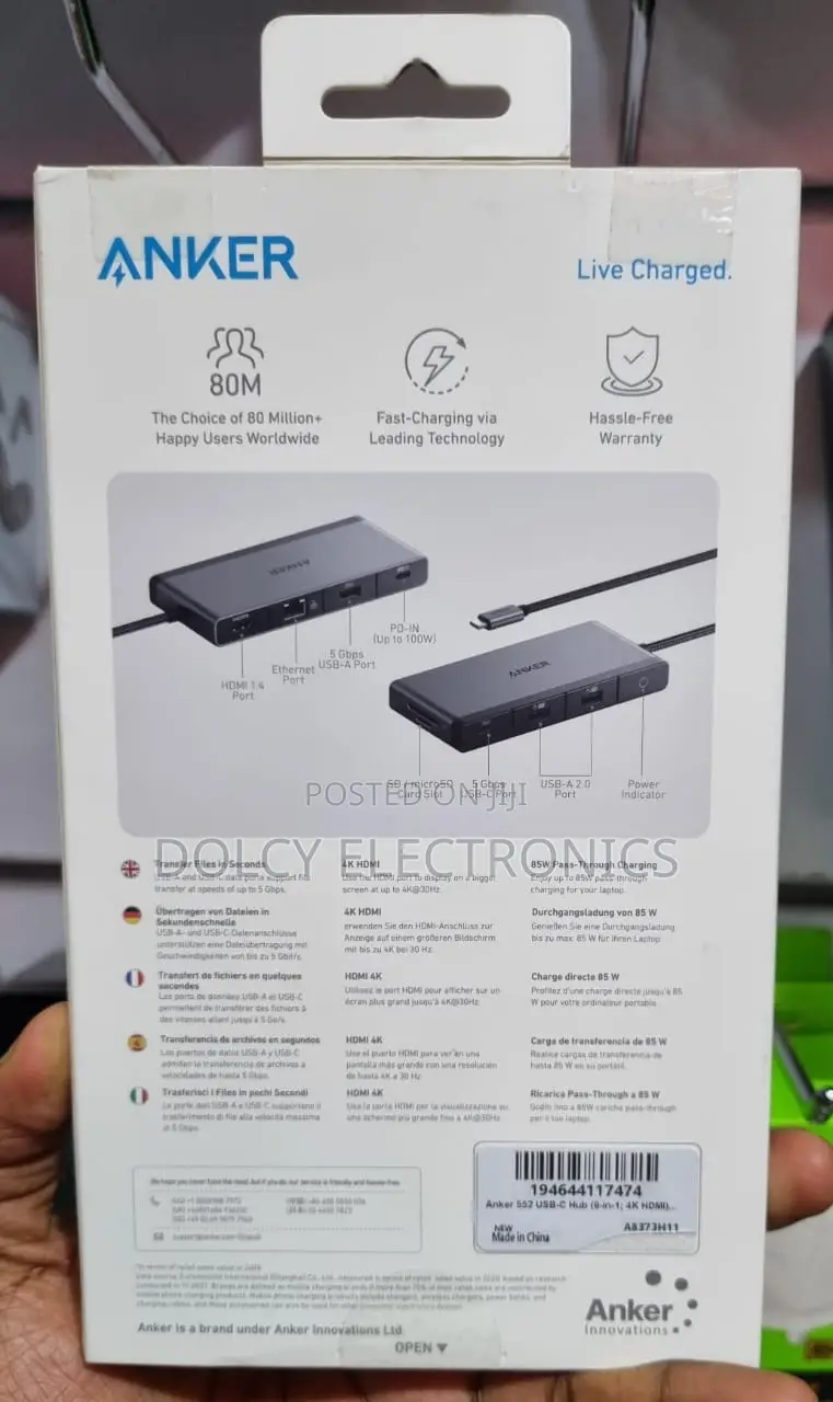 Anker 552 USB-C Hub (9-in-1, HDMI)