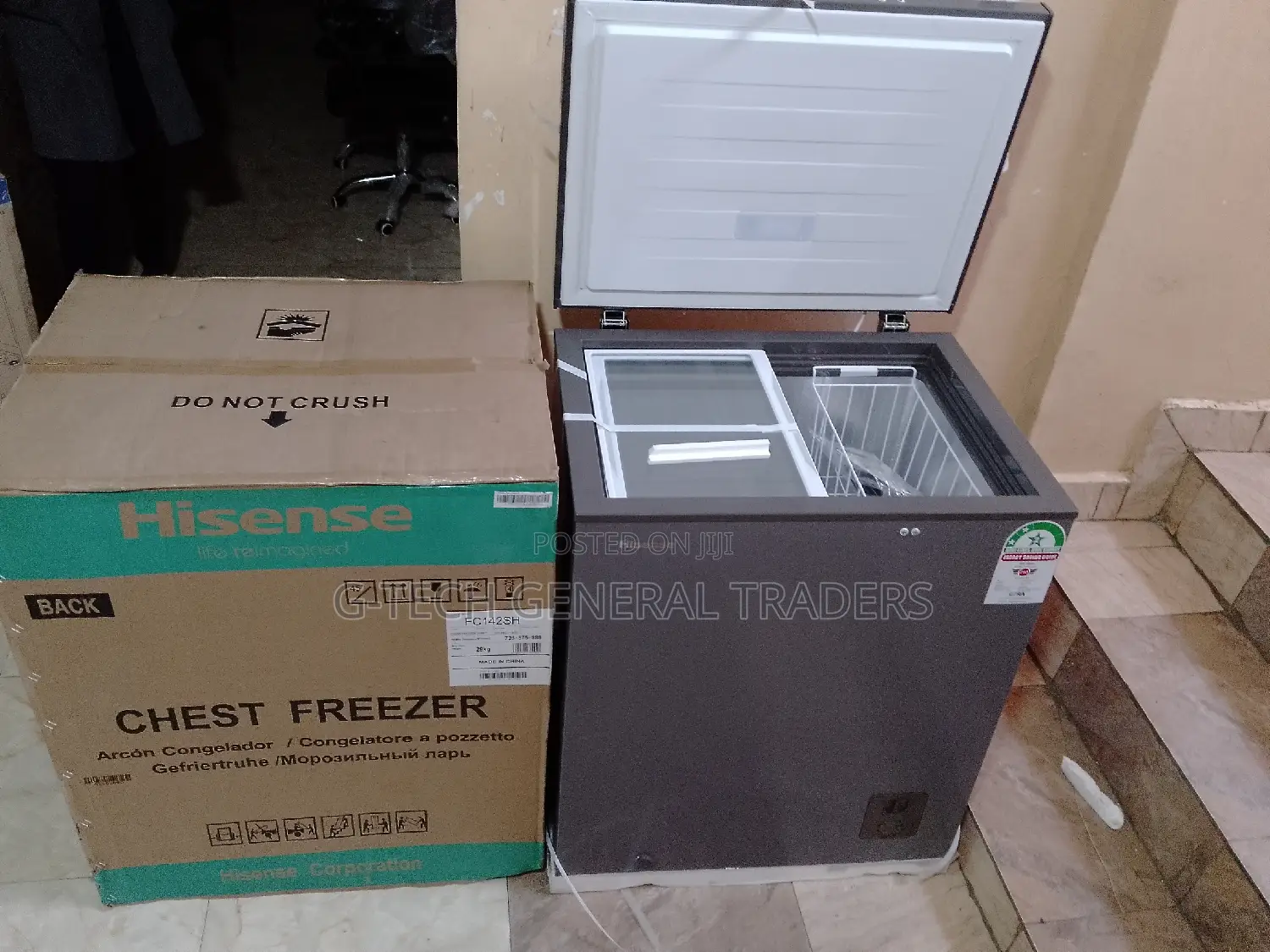 Chest Freezer!Hisense Fc142sh 144l Chest Freezer -grey