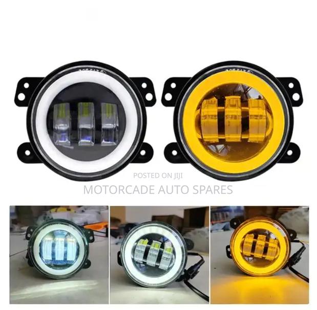 Bumper Fog Lights Led Ring Colored Universal - main view