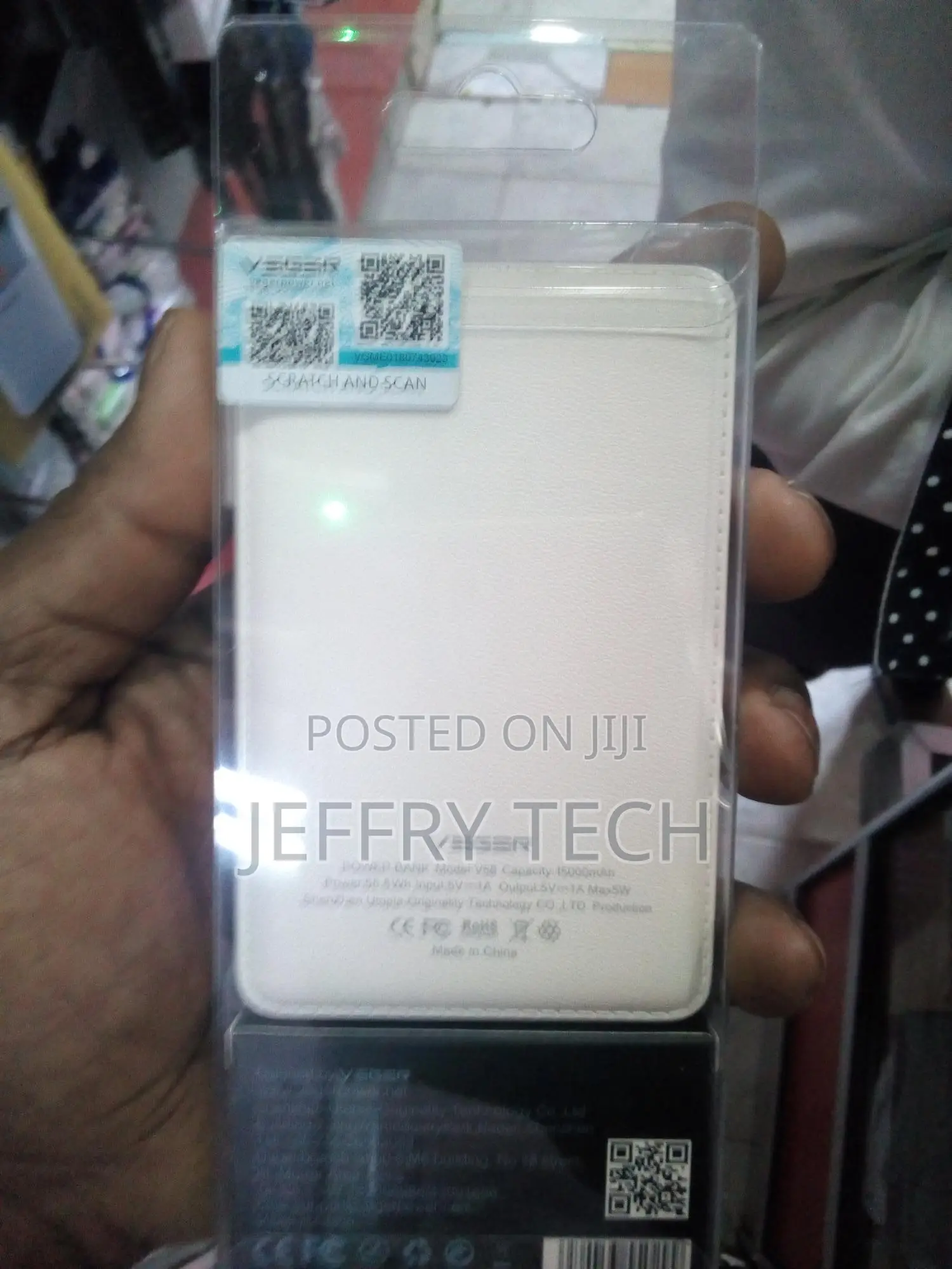 Veger 15000mah Safe/Efficient Power Bank For Smart Phones - V58