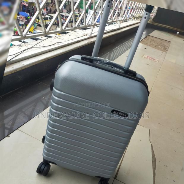 Medium Size Grey Travel Bag/Suitcase - main view