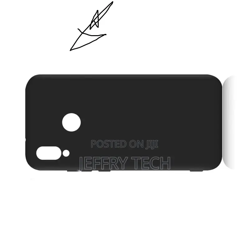 Black Matte TPU Silicone Cover for Huawei P20