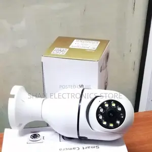 V380 PRO PTZ Rotating 360° Nanny Wifi Hidden CCTV Bulb CCTV