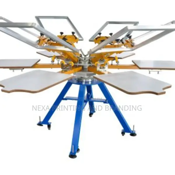 Screen Printing Machine - Six Colours Six Stations
