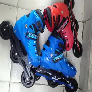 Large Size Offroad 3 Wheel Rubber Skate Shoe Available