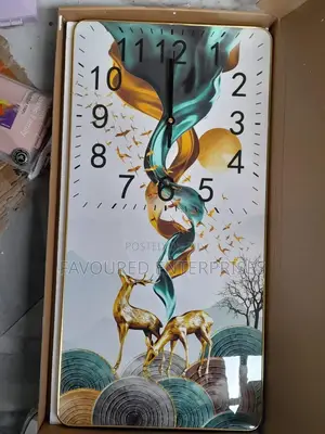 Rectangular Crystal Porcelain Clock