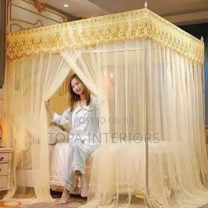New Cream 4 Stand Mosquito Nets Mosquito Nets With Stands