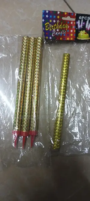 Gold Sparkling Candles