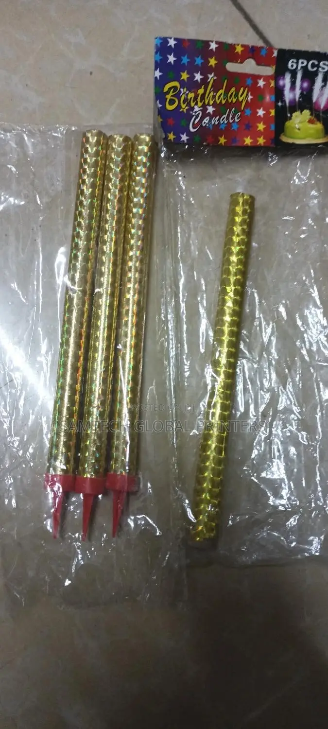 Gold Sparkling Candles