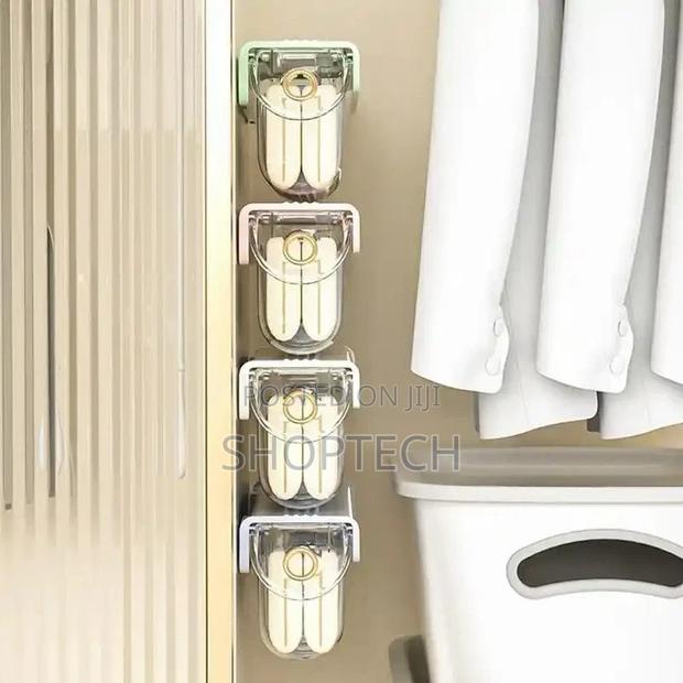 Wall-Mounted Underwear Socks Storage Box Home Use - thumbnail 2