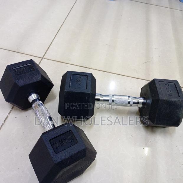 Dumbell 7.5kg -Hexagonal Dumbell( a Pair - main view