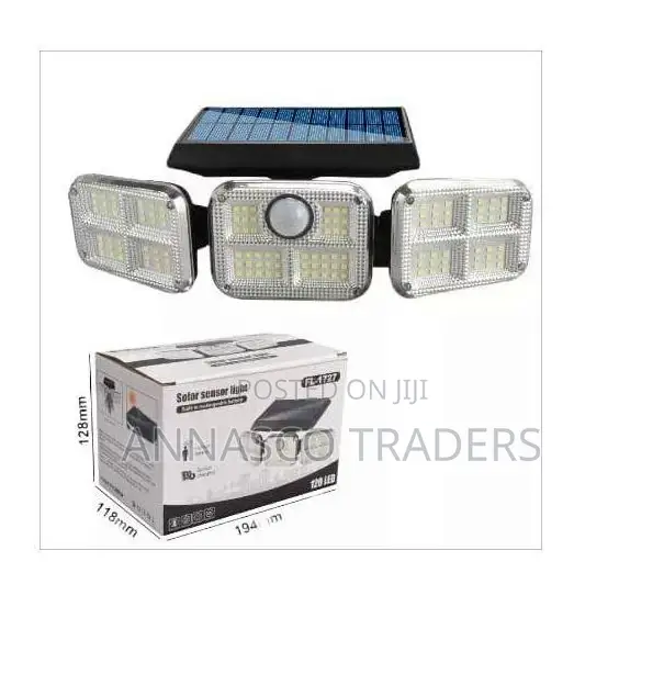 Solar Light 3heads LED Motion Sensor Waterproof for Outdoors