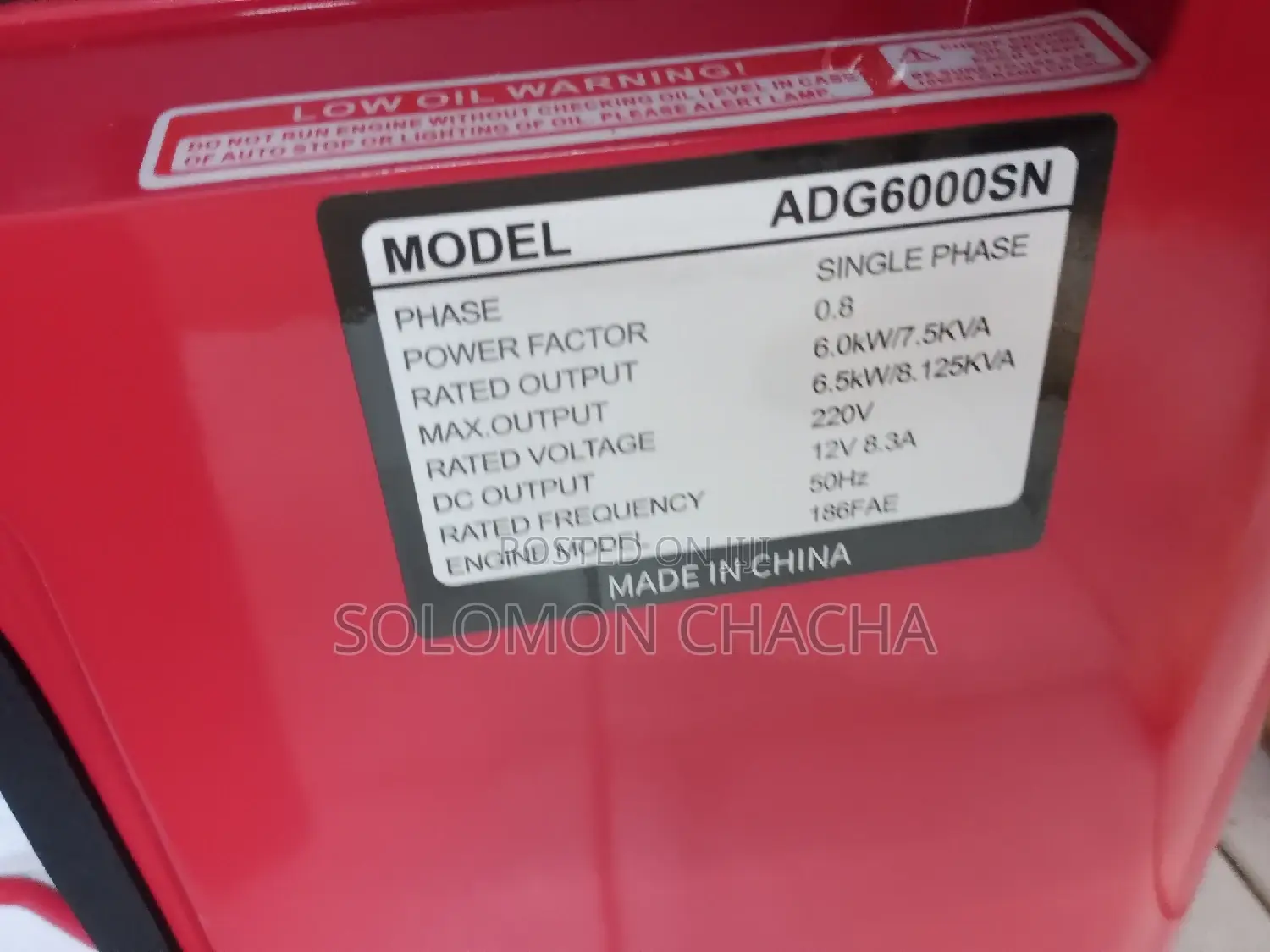 Aico 6.0kw/7kva ADG6000SN Deisel Generator
