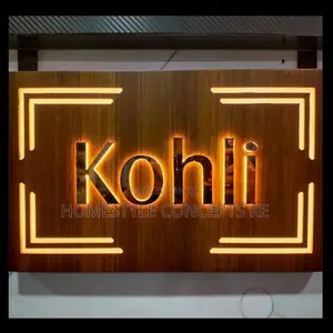 Wall Logo Branding Signage Neon Lighting 3D Plaques