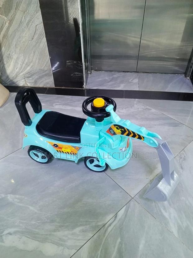 Blue Push Car