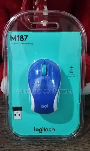Logitech M187 Mini Wireless Mouse Blue