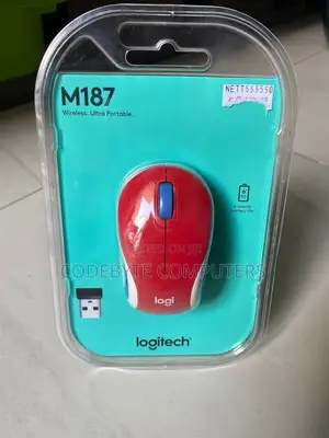 Logitech M187 Mini Wireless Mouse Red
