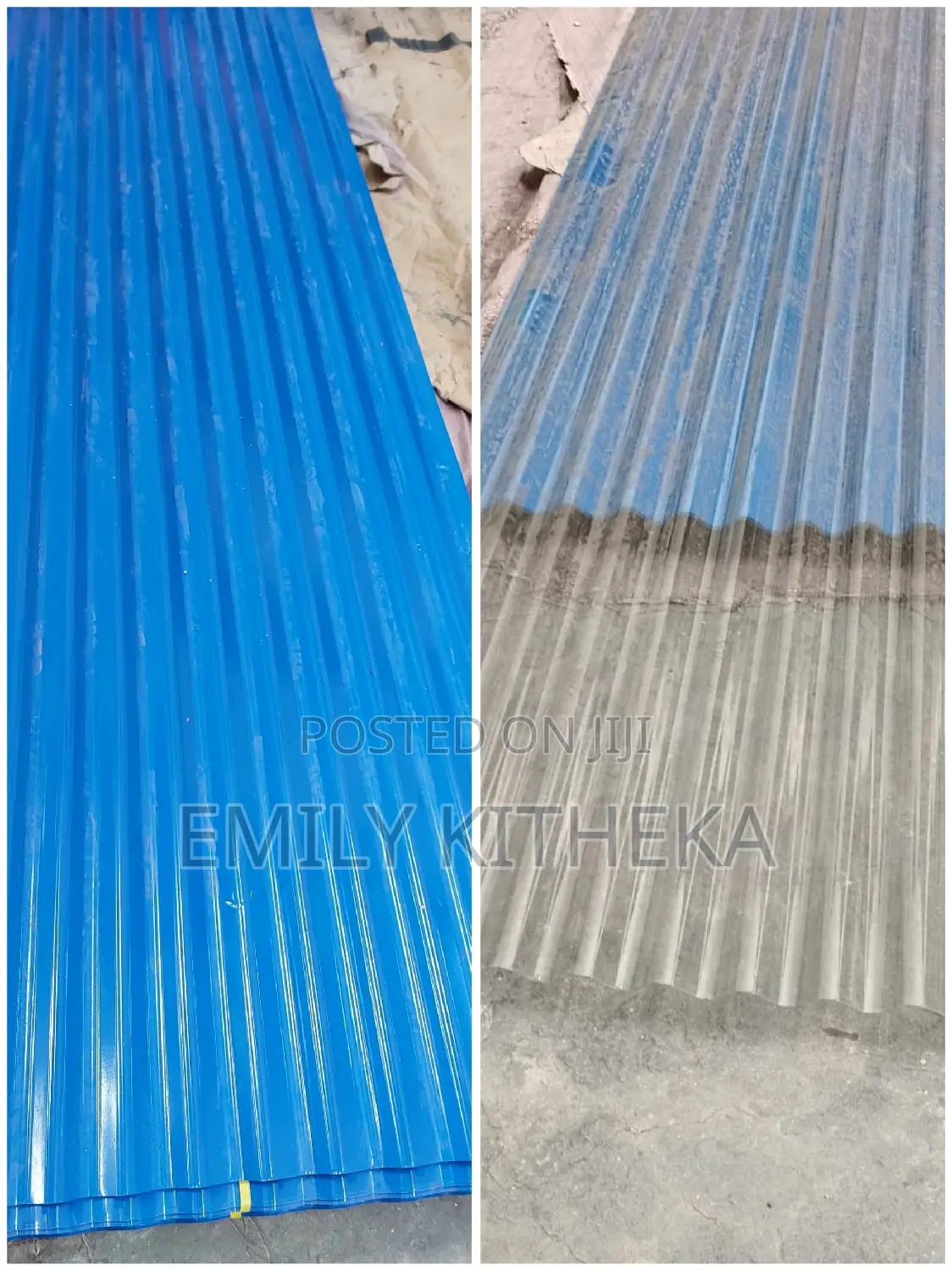 Translucent Sheets Corrugated. 800 Per Meter
