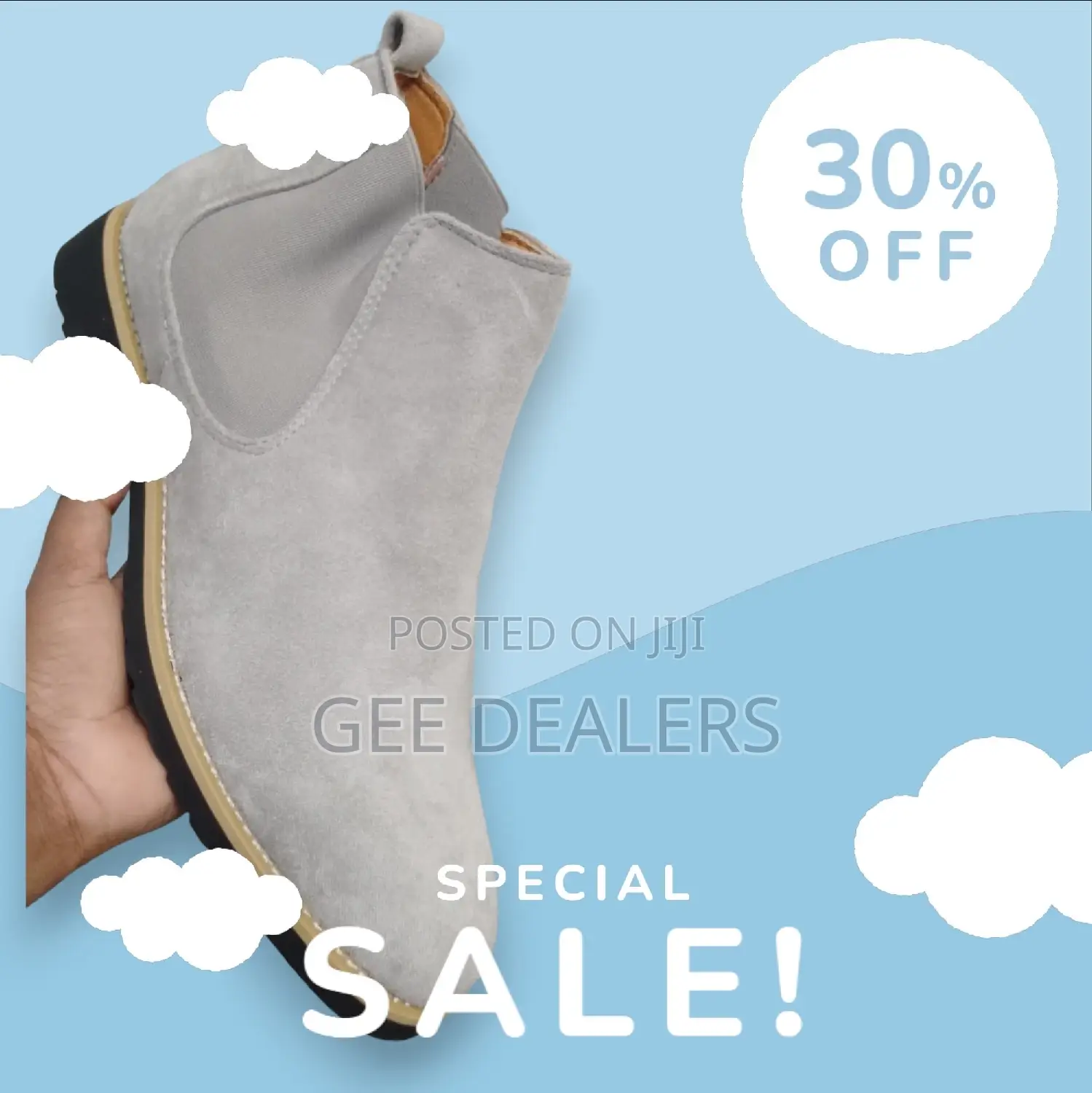 Gray Chelsea Boots >Suede Chelsea Boots